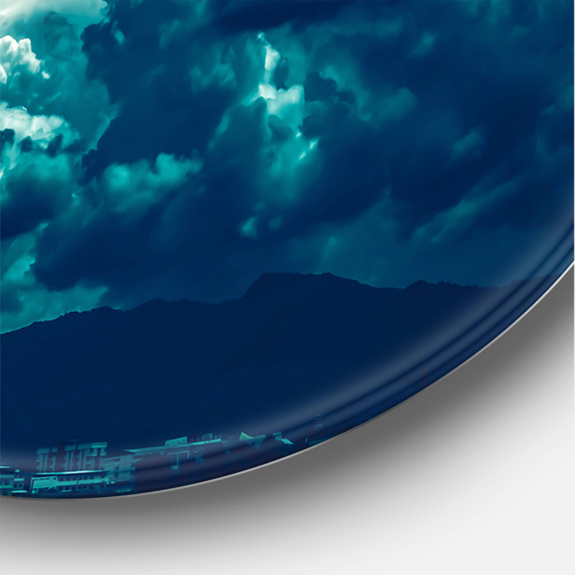 Designart - Full Moon In Cloudy Night Sky II